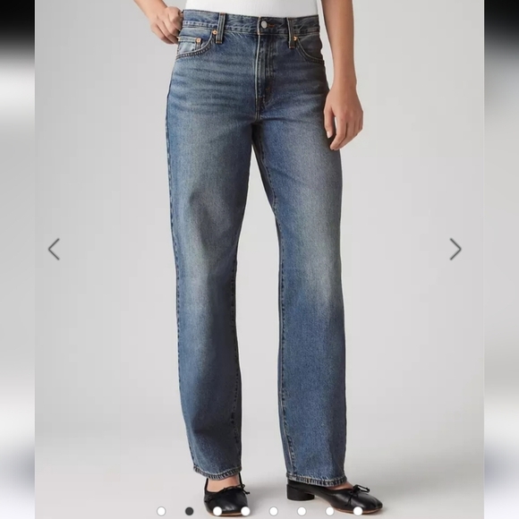 Levi's® Premium Baggy Dad Women Jeans Rigid Denim Size 23 Loose Fit 100% Cotton - Picture 2 of 10